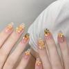 Naughty Cat Medium-Length Cartoon Nail Art 2026 - Semi-Handmade Whitening Style