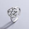 VENTFILLE 925 Sterling Silver Moon Tassel Opening Female Fashion Ins Ring Dropship Wholesale