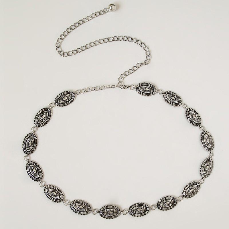 The Silver Waist Chain Design, Retro Accessory, Versatile Dress, New Summer Belt, High-end and Simple