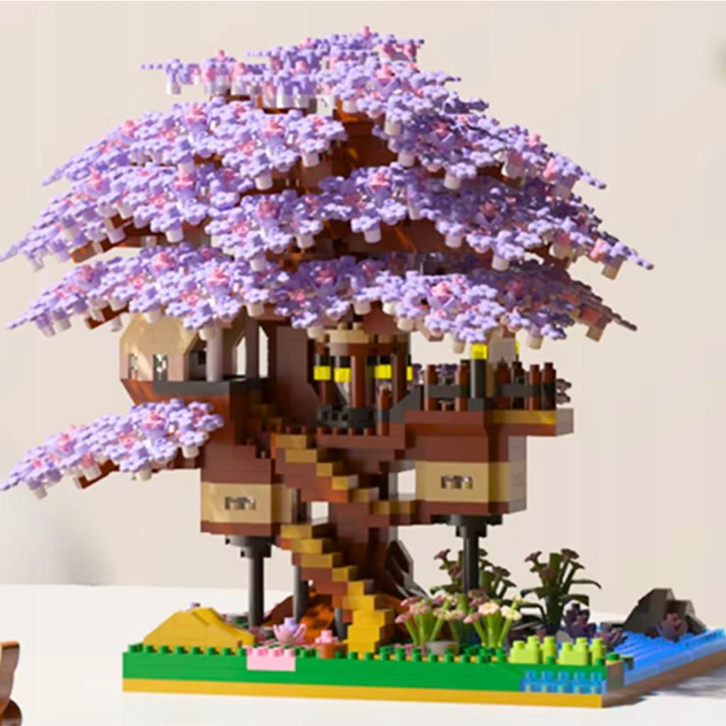 Construction Bricks Sakura Cherry Blossom Brick Set 2229 Pcs.