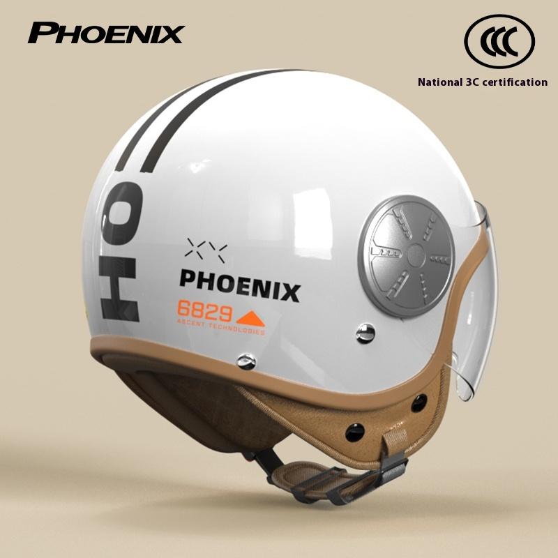 New 3C Certified Motorcycle Helmet Ladies Retro Half Helmet Winter Warm Electric Battery Car Four Seasons Hard Hat