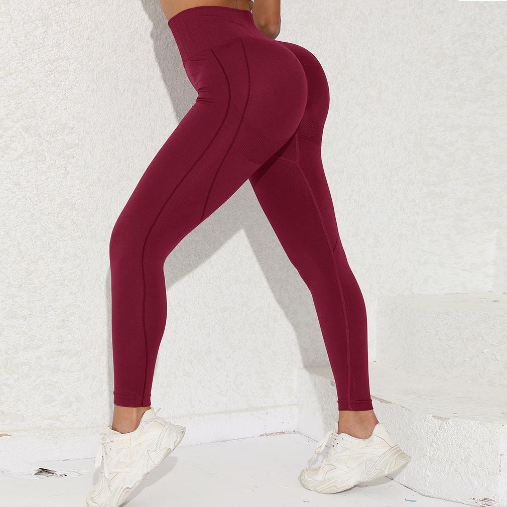 Damskie Legginsy do Jogi z Wysokim Stanem Kontrolujące Brzuch i Podnoszące Pośladki - Odprowadzające Pot & Seksowne do Biegania & Fitness