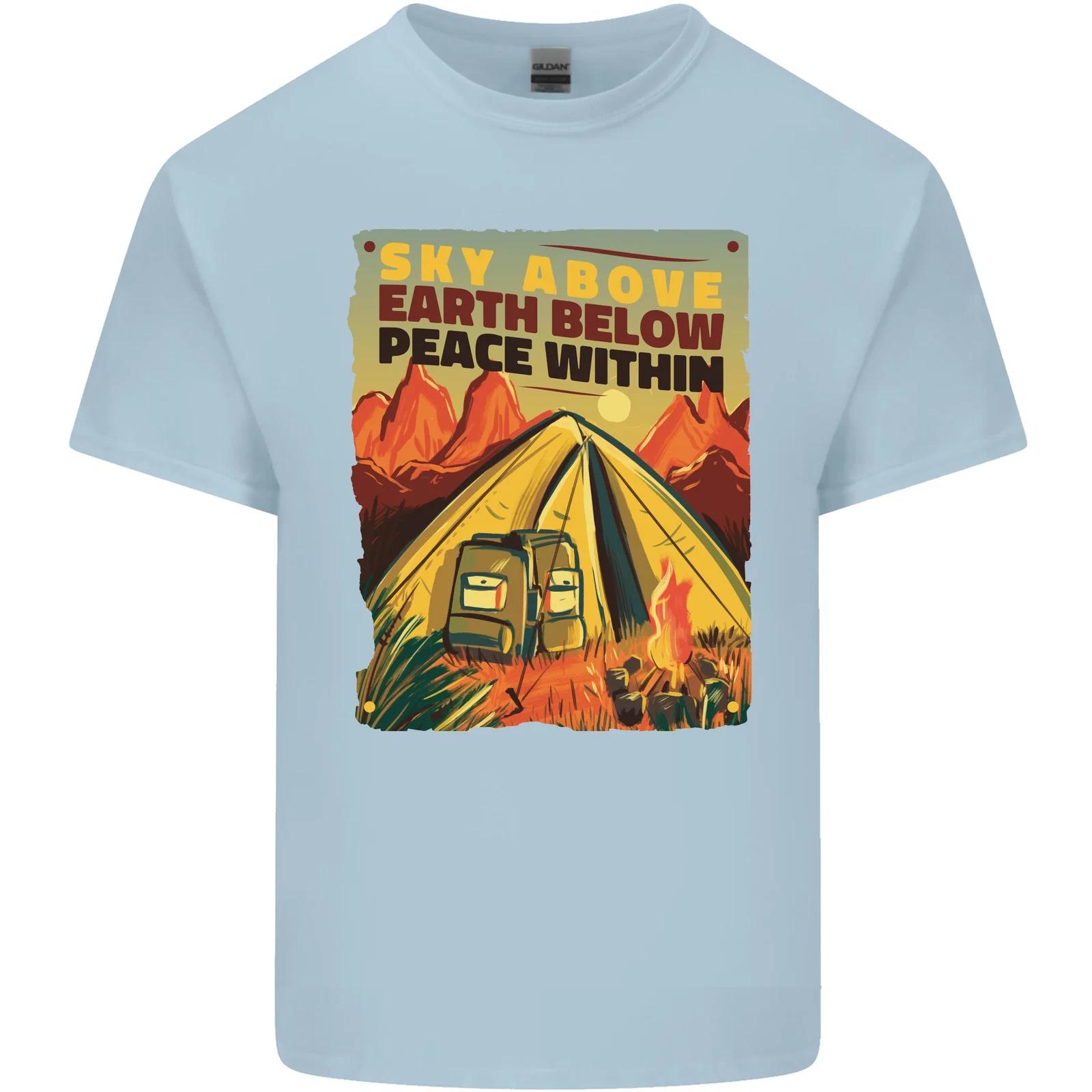 

Camping Sky Above Trekking Outdoors Kids T-Shirt Childrens XL