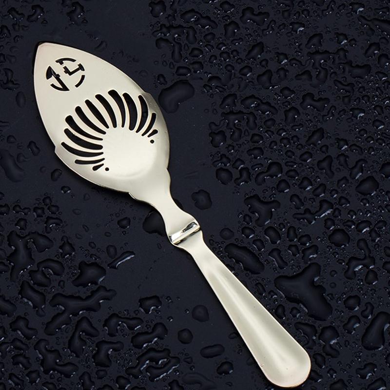 Paslanmaz Çelik Absinthe Kaşığı Kokteyl Bar Gereçleri Acı Kaşığı Süzgeç Kaşık