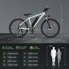 isinwheel M10 Electric Bike: 100km Range, 500W Motor, Shimano 7-Speed & LCD Display - 150kg Load Capacity