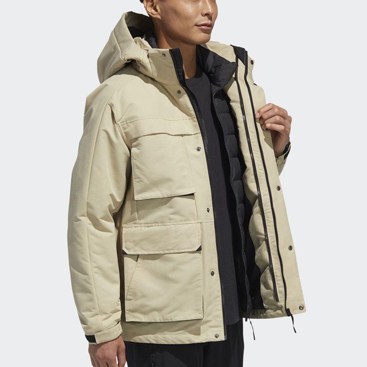 Adidas Down Jackets Men's Grassland Brown Moderate GP2917
