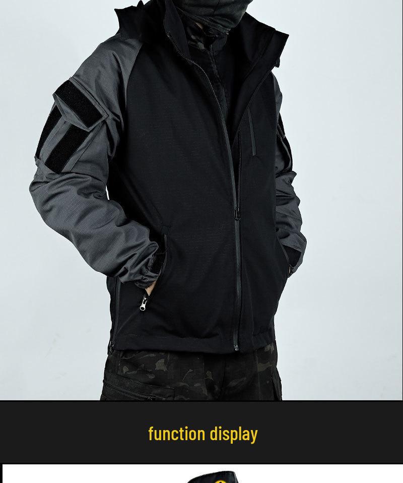 Pánská venkovní taktická bunda a kalhoty - Vodotěsné, odolné proti opotřebení, vojenská výbava pro jaro a podzim