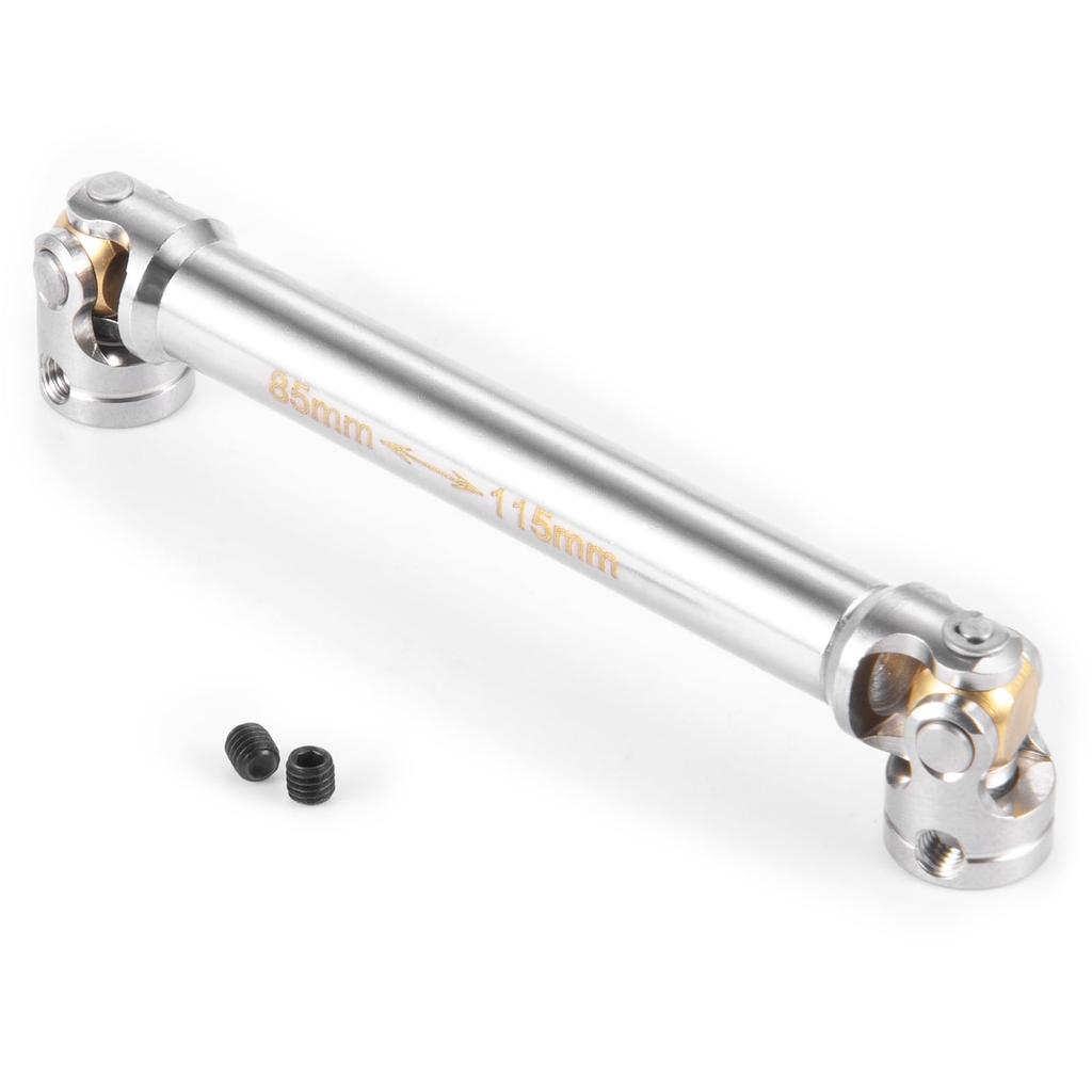 TRZX RC Metallantriebswelle 40-260mm Upgrade-Teil für 1:14 Tamiya Sattelzugmaschine RC Crawler Auto (85-115mm)