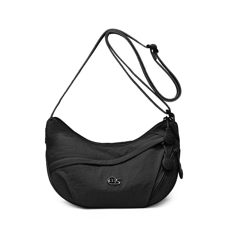 Korean Style Large Capacity Versatile Dumpling Bag Single Shoulder Crossbody Handbag Cute School Bag Simple Urban Style