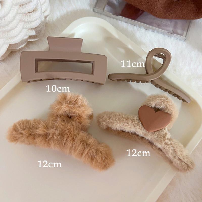 

10 шт., новые женские модные зажимы для волос, кофейный, черный, акриловый, большой коготь для волос, корейский для девочек, зажим в виде акулы, головные уборы, заколка, аксессуары для волос