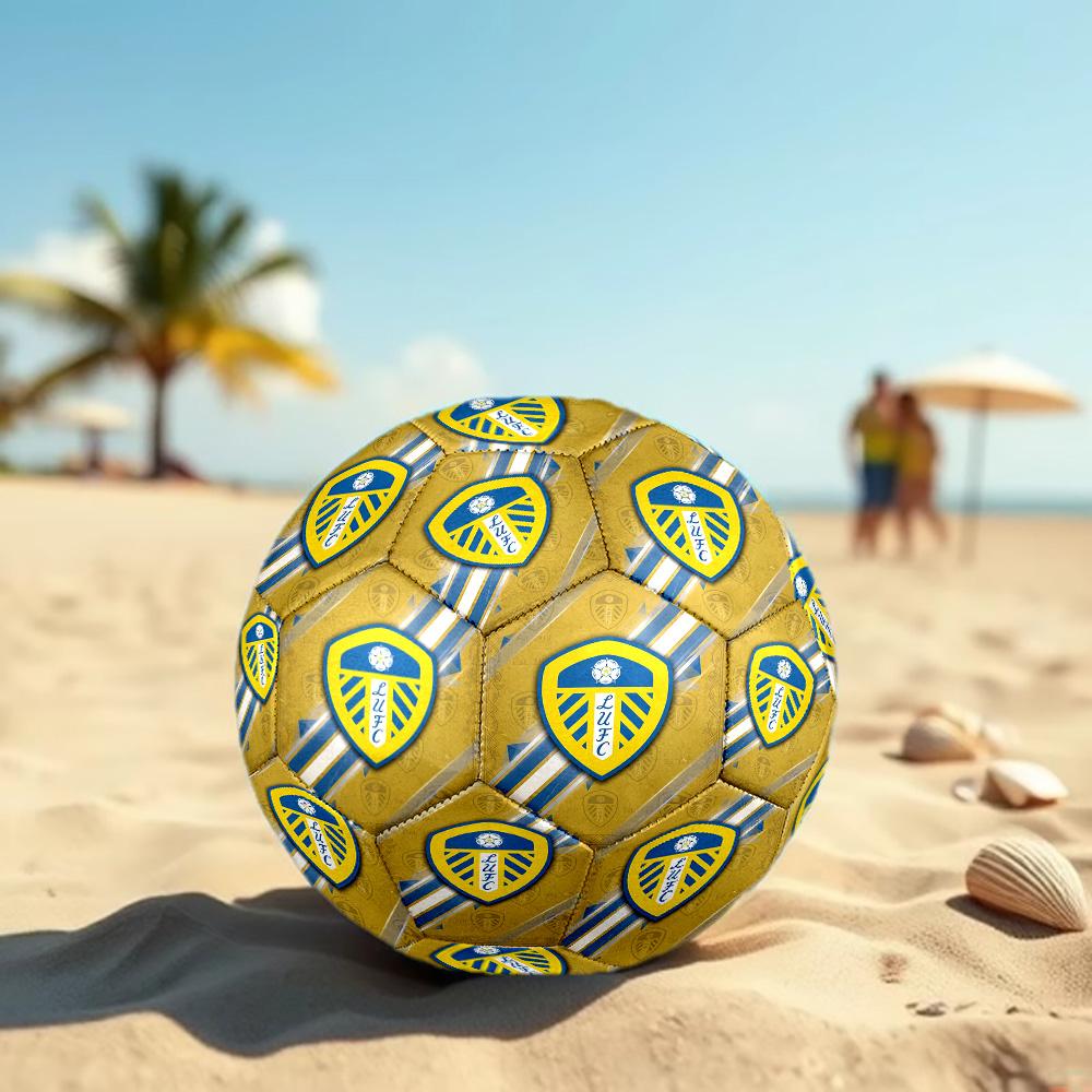 Leeds United Size 5 Football High Elastic Soccer Ball For Outdoor Competition Daily Training Play