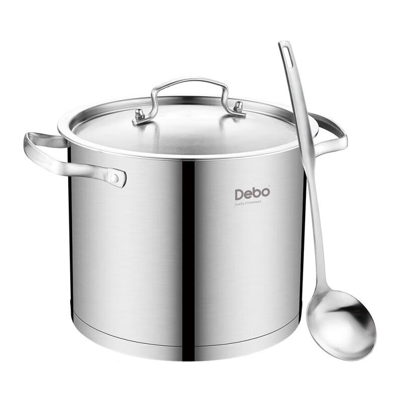 

DeBao Bright 24cm 304 Stainless Steel Deep Stockpot