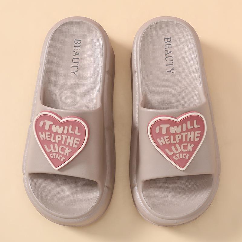 EVA Summer One-word Drag Increases the Height of 6 Cm Thick-soled Slippers for Women To Wear Non-slip and High-cool Slippers
