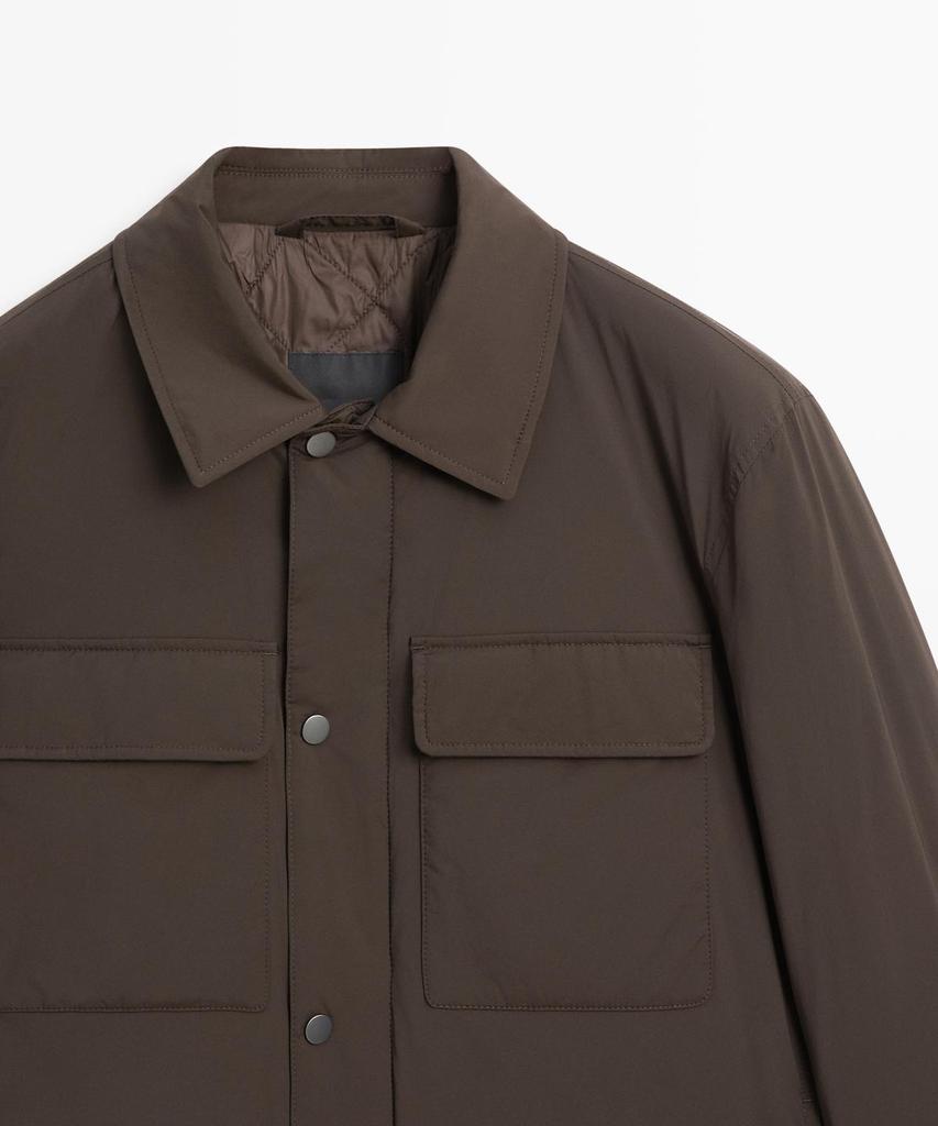Massimo Dutti Collar Pocket Overshirt