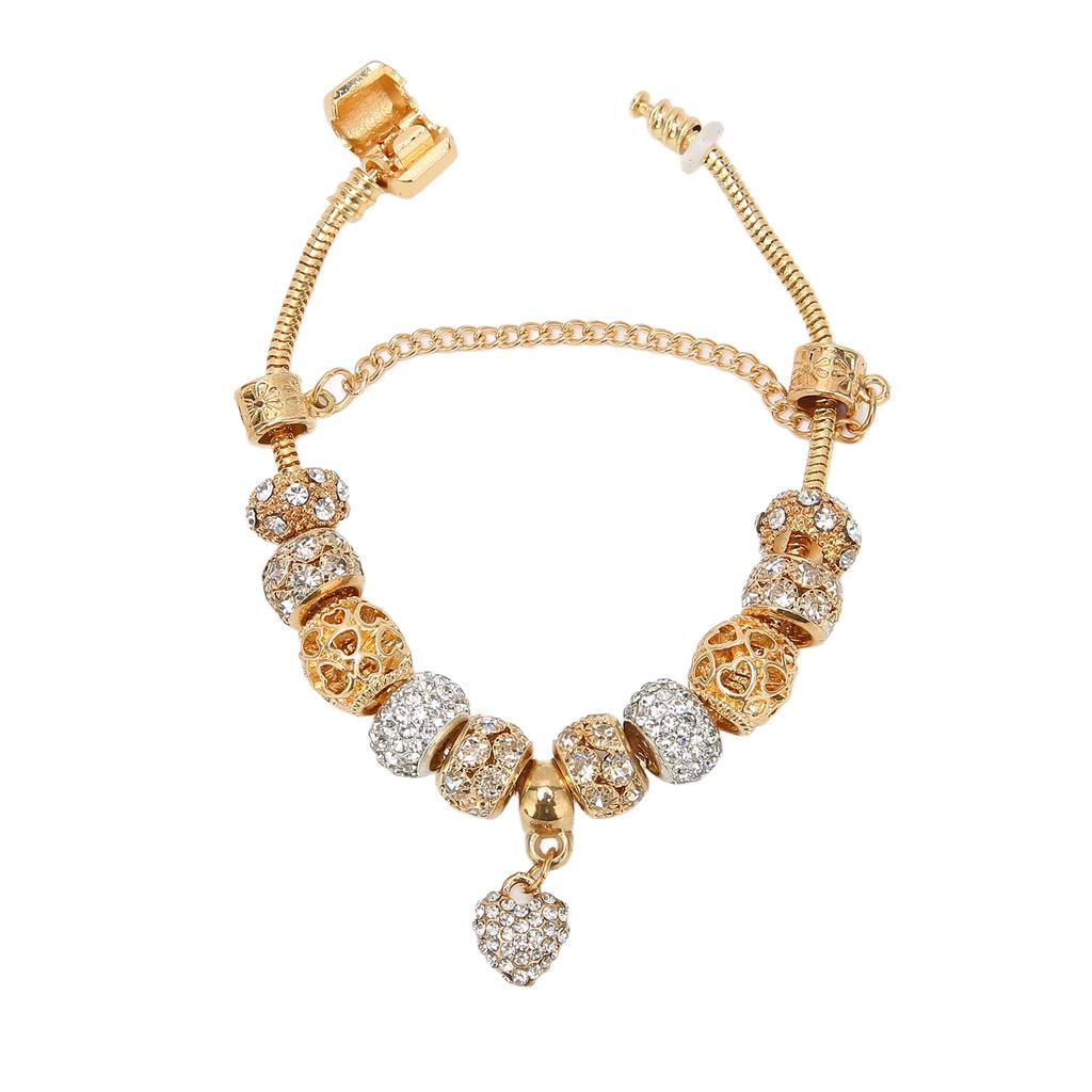 Women Bracelet Diamond Alloy Diamond Fashion Simple Charm Hollow Jewelry Girls Mom Lady Gift