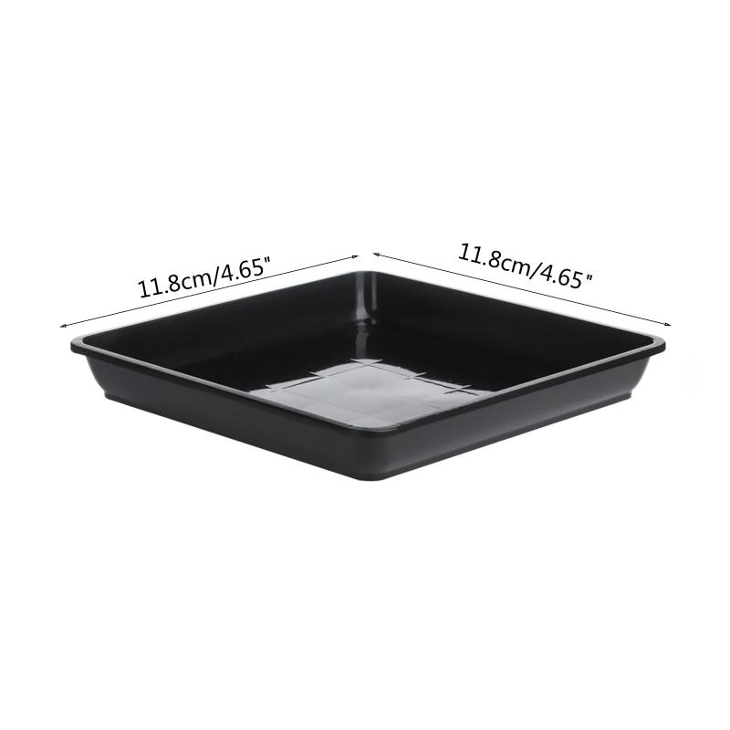 Plastic Flower Pot Drip Trays 2pcs Red Mini Fleshy Plants Receiving Plate for Home Garden Yard  Indoor Plants Water