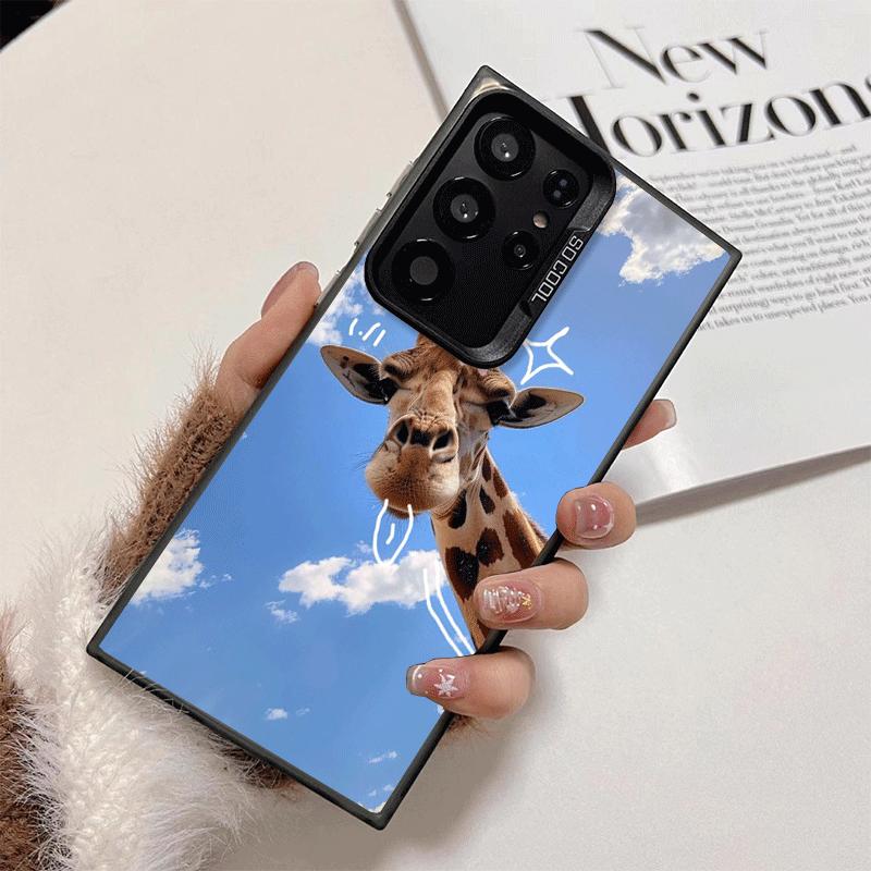 Giraffe Animal Pattern Shockproof Phone Case for Samsung Galaxy S26 Edge S25 Ultra S24 FE S23 Plus S21 Cover Anti Fall Fundas