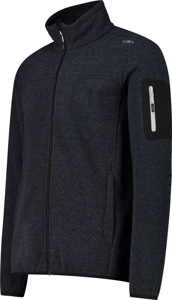 Куртка мужская CMP Fleece Jacquard-Knit-Tech Jacket (38H2237) Herren-Fleece Jacquard-Knit-Tech mit Rautenmuster antracite/nero