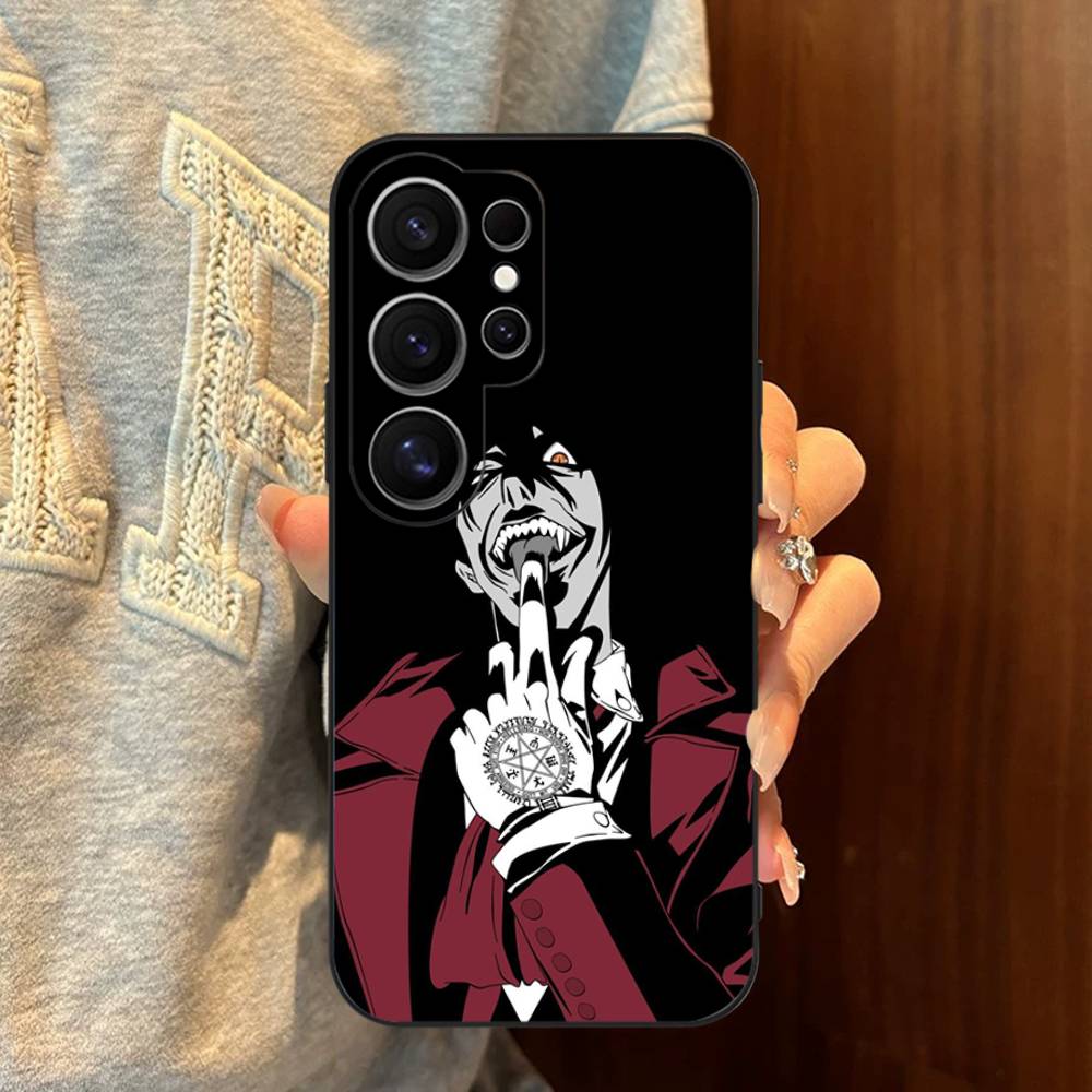 Horror Anime Hellsing Phone Case For Samsung S 24 Fe 25 Ultra Plus 20 Lite 21 30 22 23 24 22 Ultra 5G Fundas