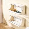 Plastic Wall Mounted Chopstick Storage Box Drainable Dustproof Tableware Storage Holder With Lid Large Capacity