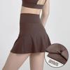 Women's Sport Skort with Side Slit: Anti-Exposure Two-Piece Yoga and Tennis Skirt