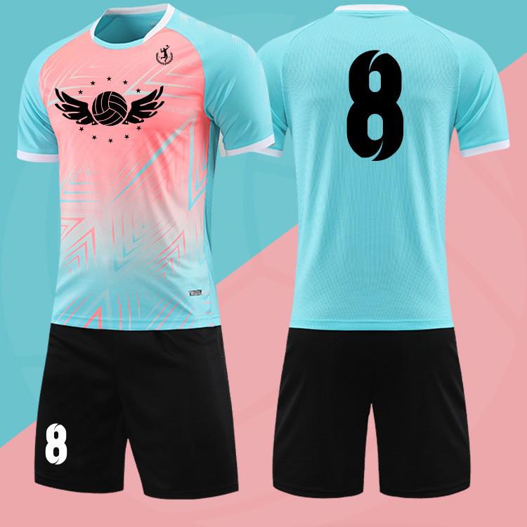 Men's and Women's Plus Size Volleyball Set - Numbered Short Sleeve Jersey for Training and Competition