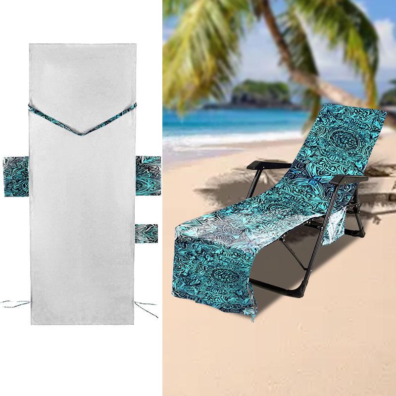 Beach Lounger Chair Cover - Quick-Dry, Water-Absorbent, Wear-Resistant