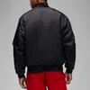 Jordan Logo Patch Loose Fit Baseball Collar Reversible Cotton Jacket Men Outerwear Black DQ7345-010