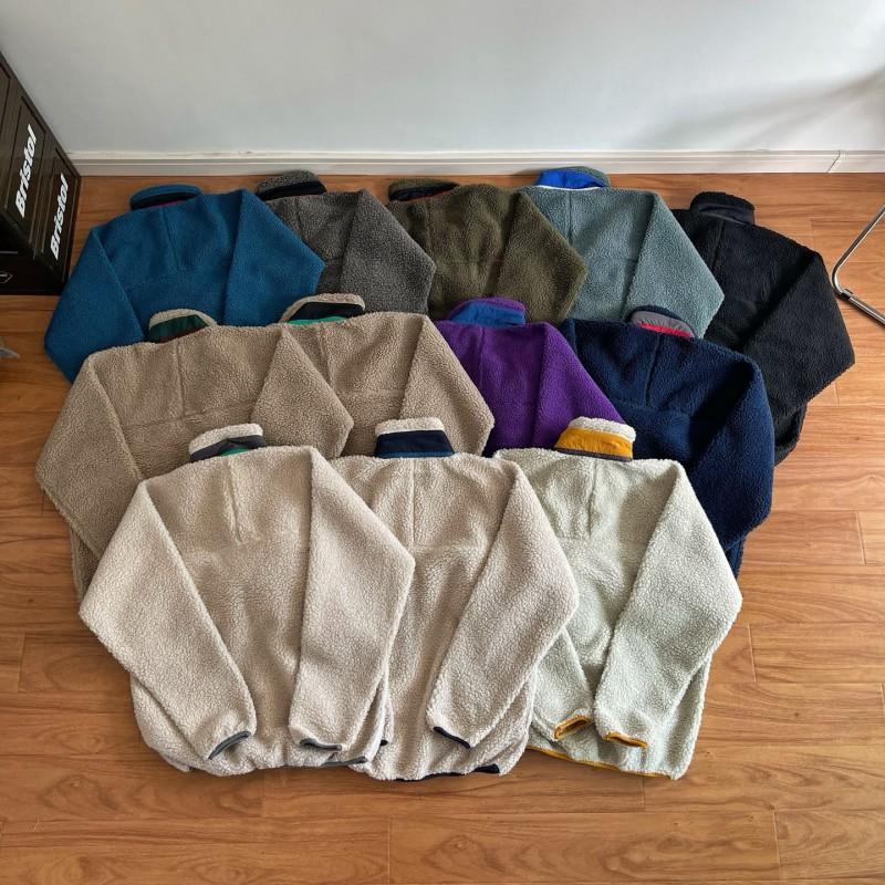 American Outdoor Limited 14-Color Fleece Sherpa Stand Collar Zip-Up Couple Jacket 230