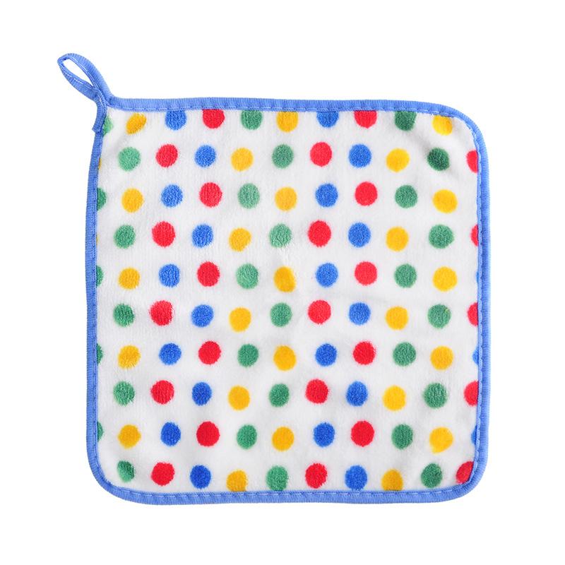 

Children s Small Square Towel Thickened Water Absorption Face Wash Baby Wipe Hand Towel with Lan - Soft Towel Square for Kids