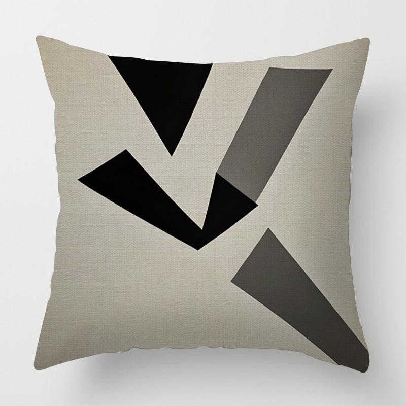 Home Decor Geometric Pattern Digital Print Pillow Covers Pattern Cushion Cover Suitable for Sofa Bedroom Car Pillow Cover