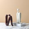 Nordic Minimalist Ceramic Sculpture Abstract Humanoid Figurine Ornaments Home Decoration Creative Desktop Ornaments Unique Gift