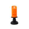 6PCS Pumpkin Candle Light, Orange Flameless Candle Lights LED Lamps Festival Decor Light For Halloween Party Table Centerpieces