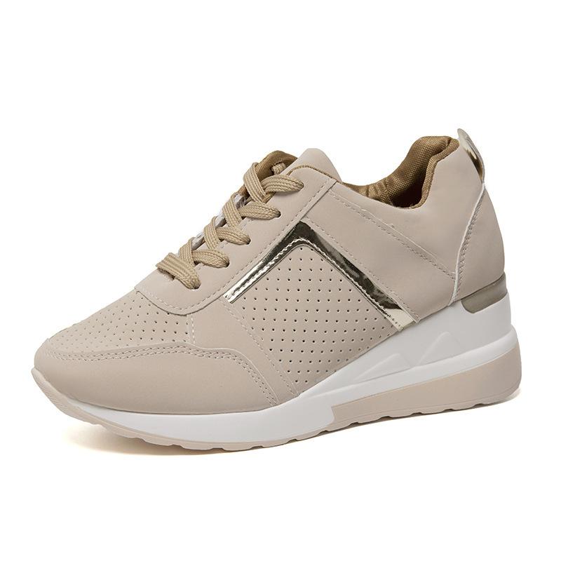 Summer New Thick-soled Wedge Heel Casual Sports Mesh Women's Single Shoes Large Size