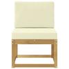 Outdoor Sofa Set in White and Cream 59 x 63 x 73 cm