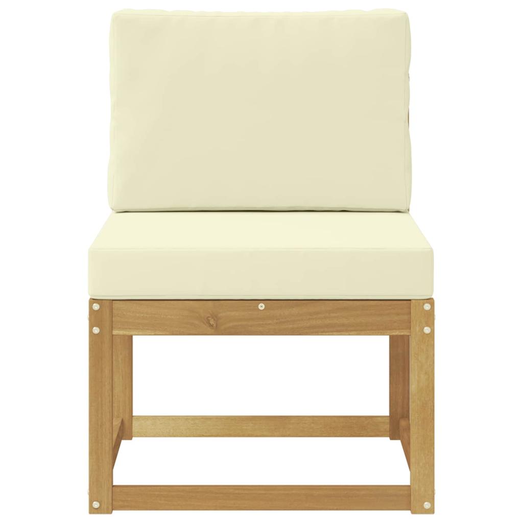 Outdoor Sofa Set in White and Cream 59 x 63 x 73 cm