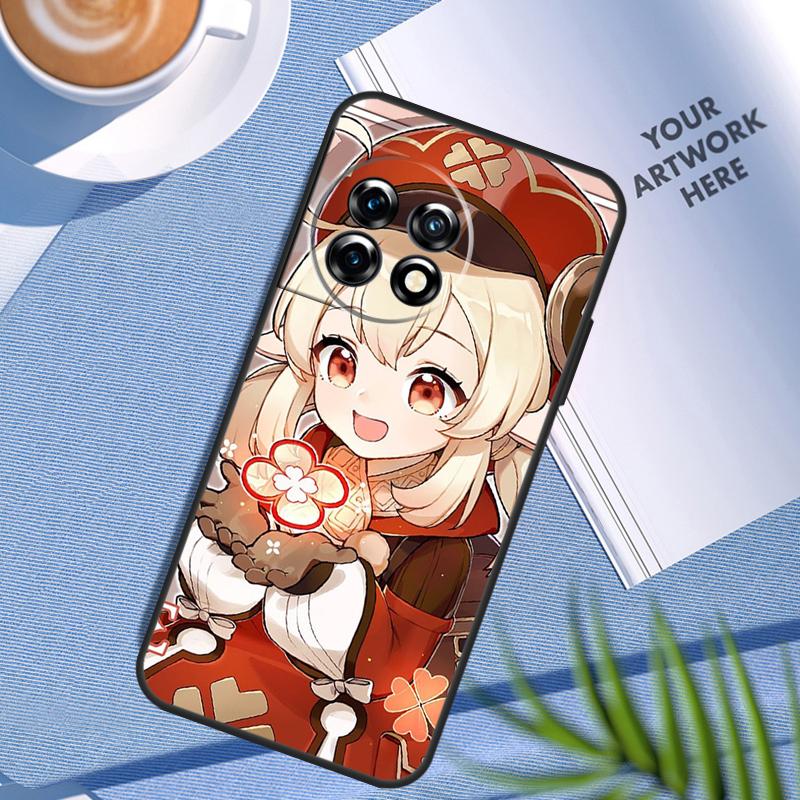 Qiqi Klee Genshin Impact Case For OnePlus Nord 5 CE 4 3 2 Lite N20 N30 OnePlus 15 13 12 11 9 10 Pro 12R 13T 13R Cover
