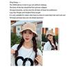 (One Size, Khaki) Women Summer Cat Ear Sun Hat Lightweight Solid Color Sun Protection Fisherman Bucket Hat