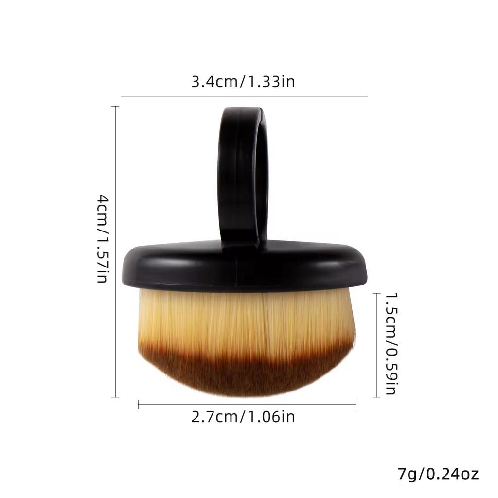 1/10Pcs Manicure Dust Clean Brush Finger Ring Duster Soft Hair Nail Polish Powder Dusting Tools Nail Art Dense Bristles Brush