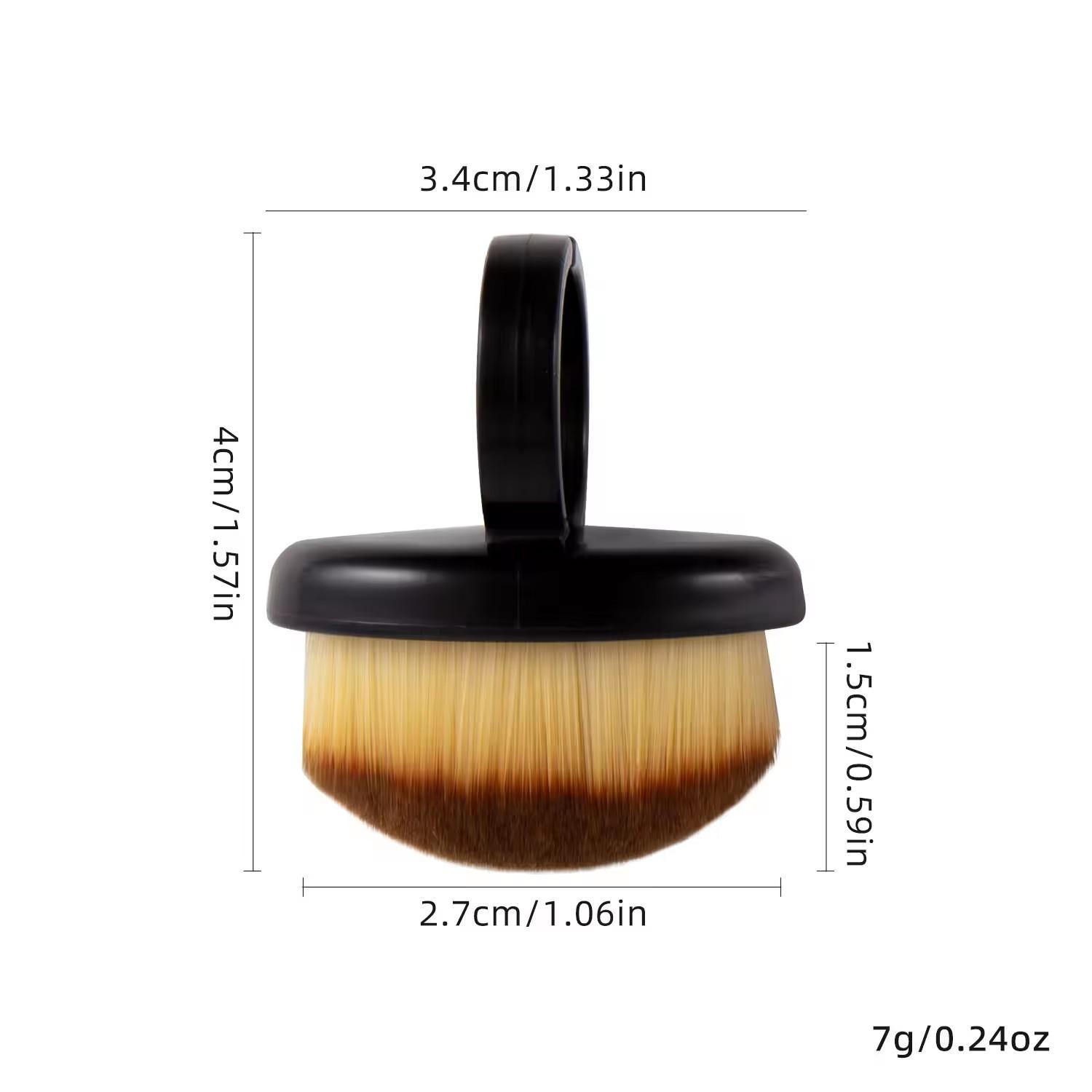 

1/10Pcs Manicure Dust Clean Brush Finger Ring Duster Soft Hair Nail Polish Powder Dusting Tools Nail Art Dense Bristles Brush чёрный