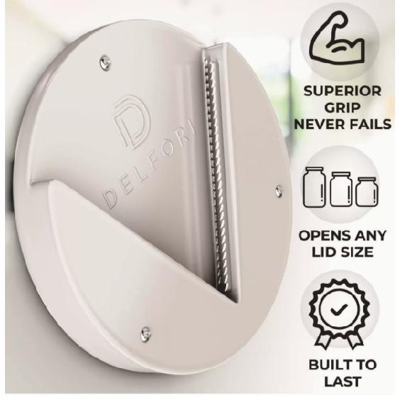 Easy to Use 1pc Easy Twist Under Cabinet Jar Opener ABS Material Manual Bottle Lid Remover One-Handed Operation No Power Requiredl