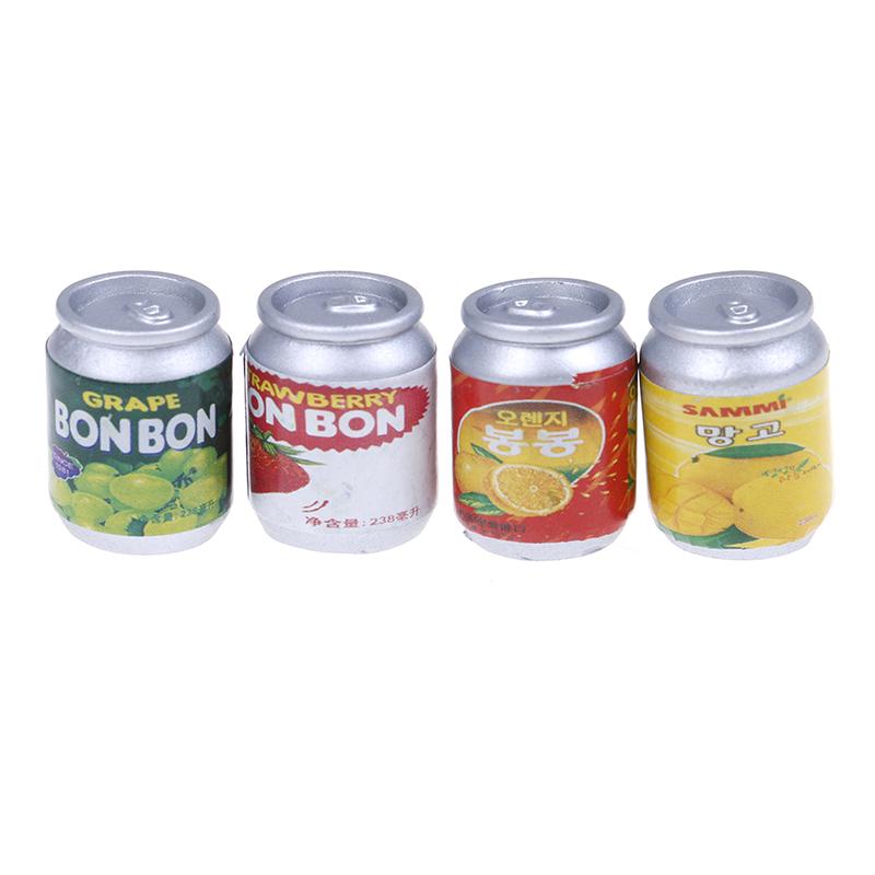 112 1/3/4/5/6Pcs Scale Miniature Dollhouse Mini Beer Cans Wink Drinks Play Food For Blyth S Doll Miniture Drink Toys