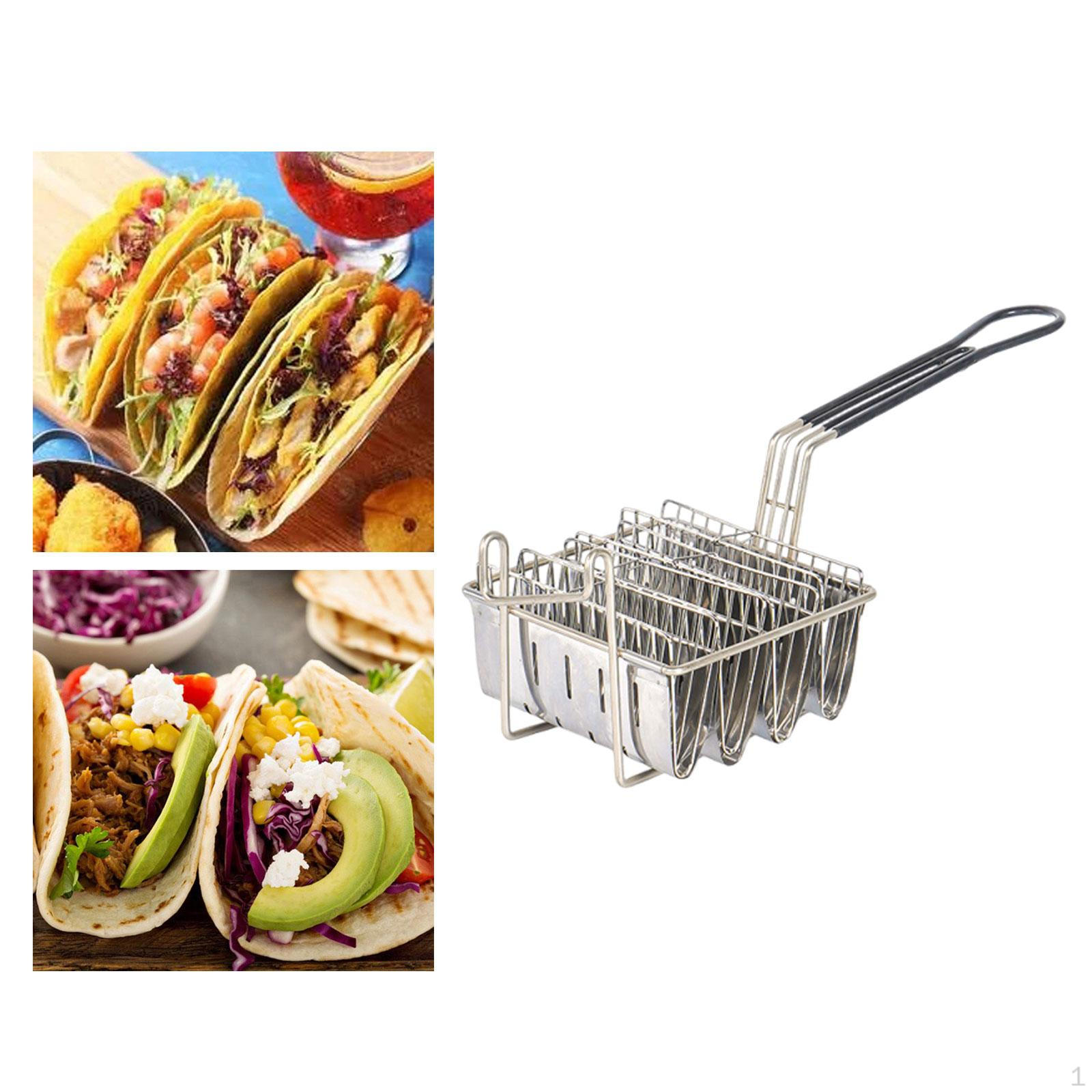 

Deep Fryer Basket for Tacos, , Workmanship, Professional, Made of Stainless Steel, V-shaped 4 Compartment