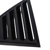 For Chrysler 300C 2011- Car Rear Louver Window Side Shutter Cover Trim Sticker Vent Scoop ABS Carbon Fiber Style Gloss Black