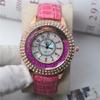 Fashion Ladies Rhinestone Quartz Watches Leather Strap Quicksand Crystal Casual Wrist Watch