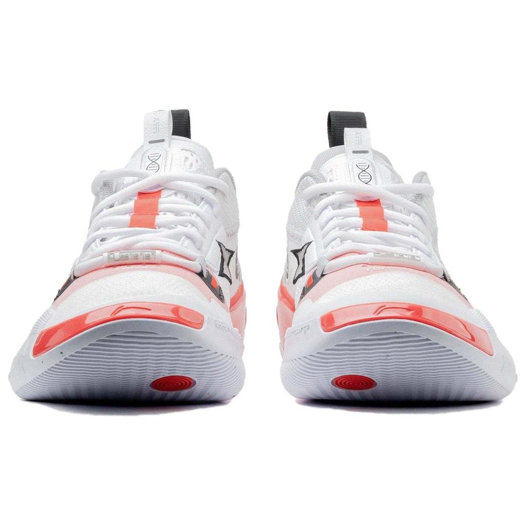 New LiNing Wade's Way 10 Low Cushioning, Wear Resistant Low Top Basketball Shoes Men's White Red ABAS083-14