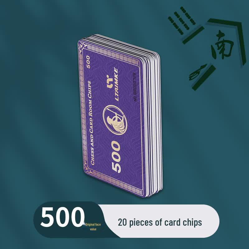 Plastic Mahjong Game Chips