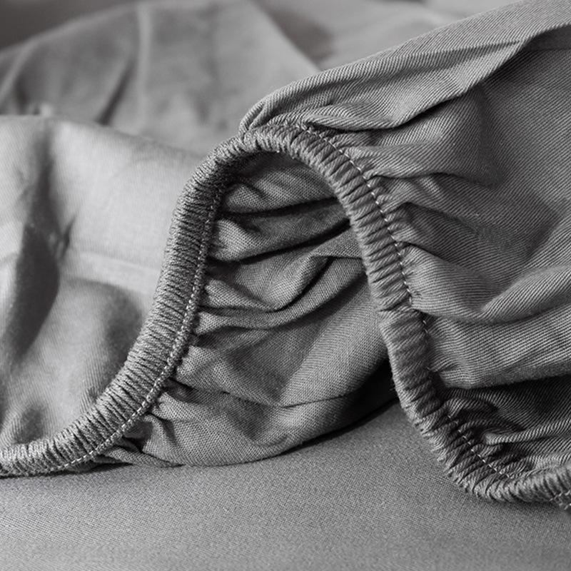 Solid Color Brushed Bed Sheet Set: Modern Simple Bedding for Dormitory or Single Mattress