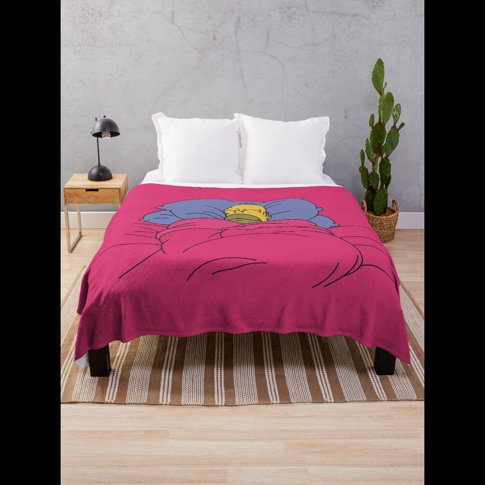 Toasty Cinnamon Bun Throw Blanket Soft Plush Fleece for Cozy Comfort Living Room Decor Gift Idea 75X95CM