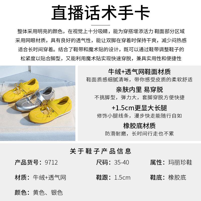 2025 spring and summer new versatile Korean version of Mary Jane shoes niche fashion silver ballet shoes women's casual shoes